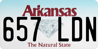 AR license plate 657LDN