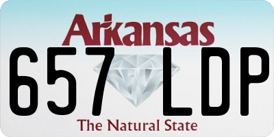 AR license plate 657LDP