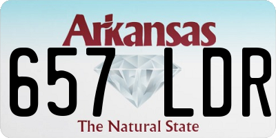 AR license plate 657LDR