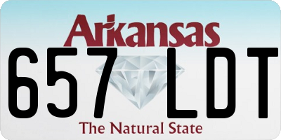 AR license plate 657LDT
