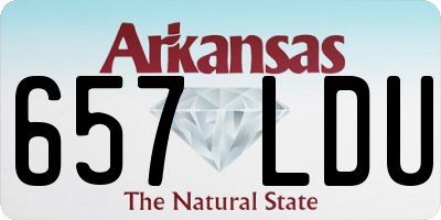 AR license plate 657LDU
