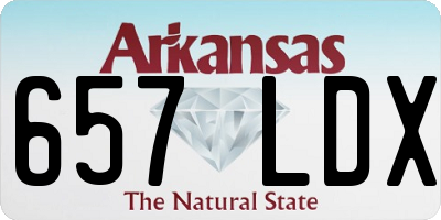 AR license plate 657LDX