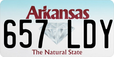 AR license plate 657LDY