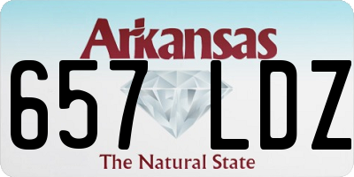AR license plate 657LDZ