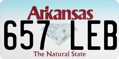 AR license plate 657LEB