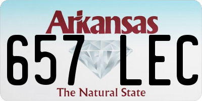 AR license plate 657LEC