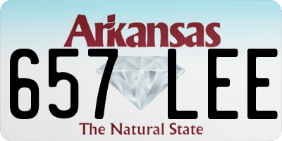 AR license plate 657LEE