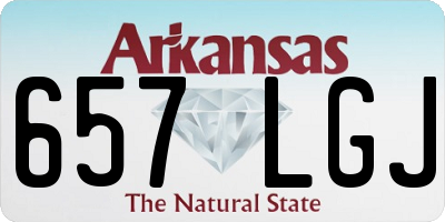 AR license plate 657LGJ