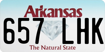 AR license plate 657LHK