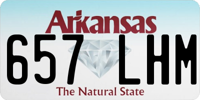AR license plate 657LHM