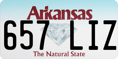 AR license plate 657LIZ