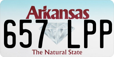 AR license plate 657LPP