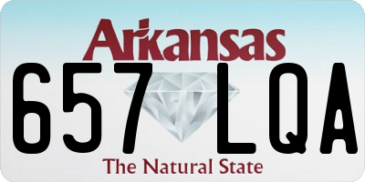 AR license plate 657LQA