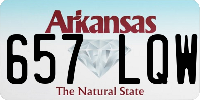 AR license plate 657LQW