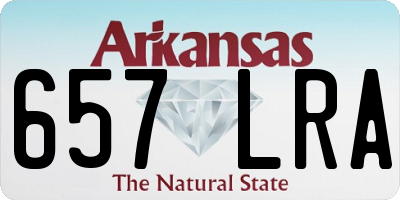 AR license plate 657LRA