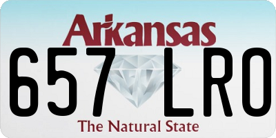 AR license plate 657LRO