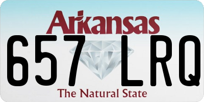 AR license plate 657LRQ