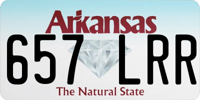 AR license plate 657LRR