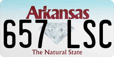 AR license plate 657LSC