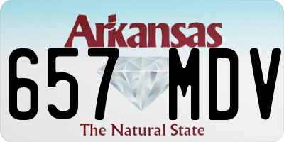 AR license plate 657MDV