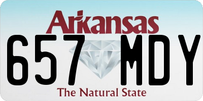 AR license plate 657MDY