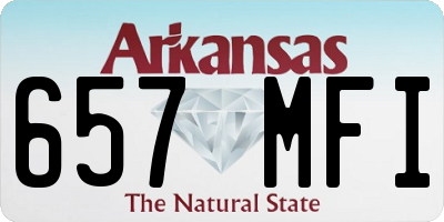 AR license plate 657MFI