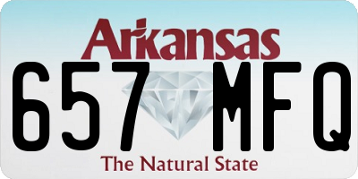 AR license plate 657MFQ