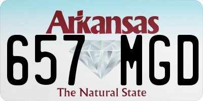 AR license plate 657MGD