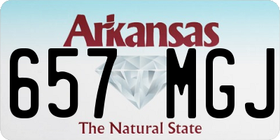 AR license plate 657MGJ