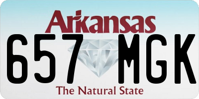 AR license plate 657MGK