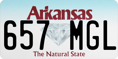AR license plate 657MGL
