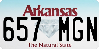 AR license plate 657MGN
