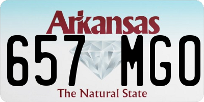 AR license plate 657MGO