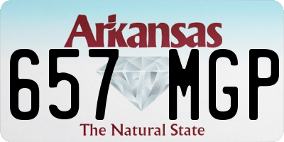 AR license plate 657MGP