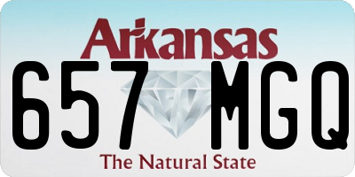 AR license plate 657MGQ