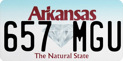 AR license plate 657MGU