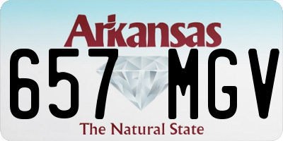 AR license plate 657MGV
