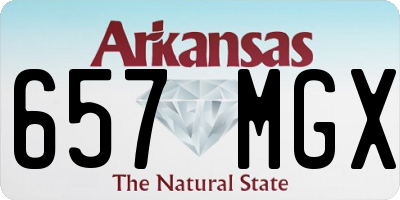AR license plate 657MGX