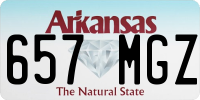 AR license plate 657MGZ