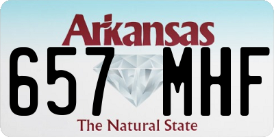 AR license plate 657MHF