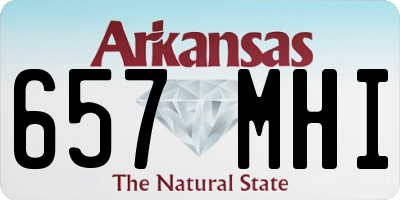AR license plate 657MHI