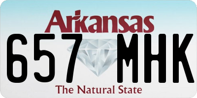 AR license plate 657MHK