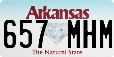AR license plate 657MHM