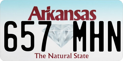 AR license plate 657MHN