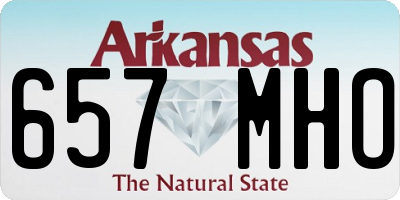 AR license plate 657MHO