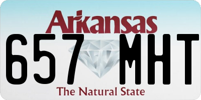 AR license plate 657MHT
