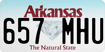 AR license plate 657MHU