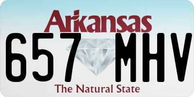 AR license plate 657MHV