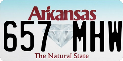 AR license plate 657MHW