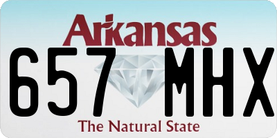 AR license plate 657MHX